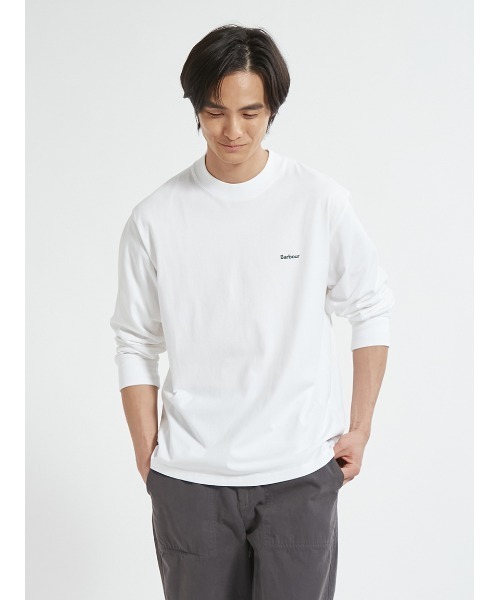 Barbour(バブアー)の「ワンポイント 刺繍 ロングスリーブTシャツ(Tシャツ/カットソー・メンズ・ブラック/グリーン/ホワイト・34/36/38/40/42)」の12枚目の写真