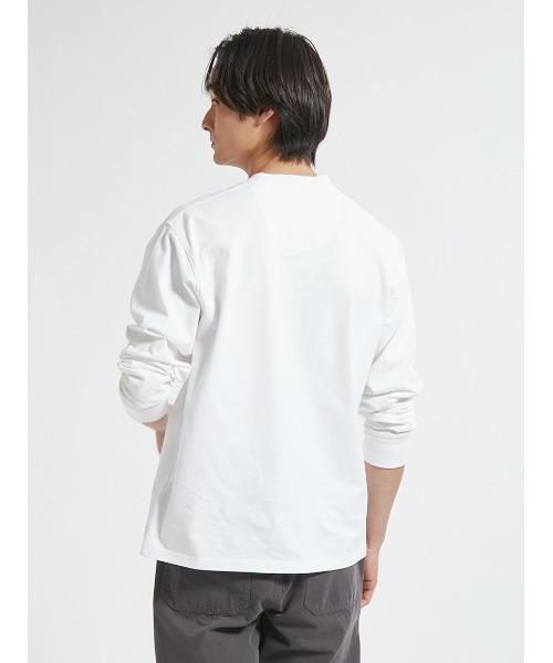 Barbour(バブアー)の「ワンポイント 刺繍 ロングスリーブTシャツ(Tシャツ/カットソー・メンズ・ブラック/グリーン/ホワイト・34/36/38/40/42)」の14枚目の写真