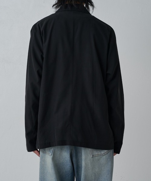 Lui's（ルイス）の「キュプラ混シャツジャケット（シャツ/ブラウス・メンズ・ネイビー/ブラック/チャコールグレー・S/M）」の8枚目の写真