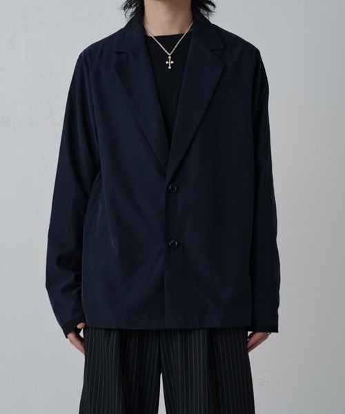 Lui's（ルイス）の「キュプラ混シャツジャケット（シャツ/ブラウス・メンズ・ネイビー/ブラック/チャコールグレー・S/M）」の21枚目の写真