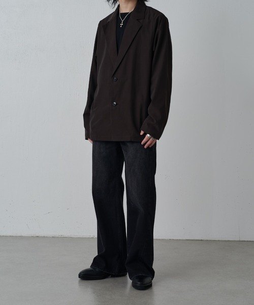 Lui's（ルイス）の「キュプラ混シャツジャケット（シャツ/ブラウス・メンズ・ネイビー/ブラック/チャコールグレー・S/M）」の19枚目の写真