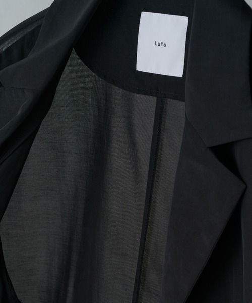 Lui's（ルイス）の「キュプラ混シャツジャケット（シャツ/ブラウス・メンズ・ネイビー/ブラック/チャコールグレー・S/M）」の11枚目の写真