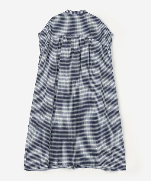 ORCIVAL（オーシバル）の「ORCIVAL | リネンチェック フレンチスリーブ シャツワンピース WOMEN（シャツワンピース・レディース・ブルー系その他5・1）」の14枚目の写真