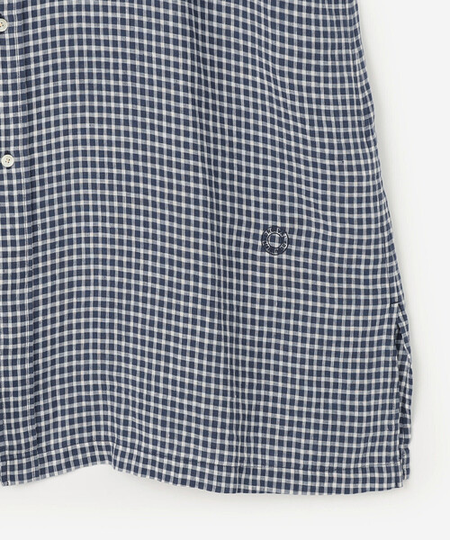 ORCIVAL（オーシバル）の「ORCIVAL | リネンチェック フレンチスリーブ シャツワンピース WOMEN（シャツワンピース・レディース・ブルー系その他5・1）」の17枚目の写真