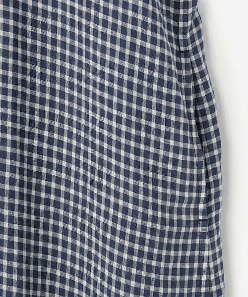 ORCIVAL（オーシバル）の「ORCIVAL | リネンチェック フレンチスリーブ シャツワンピース WOMEN（シャツワンピース・レディース・ブルー系その他5・1）」の19枚目の写真