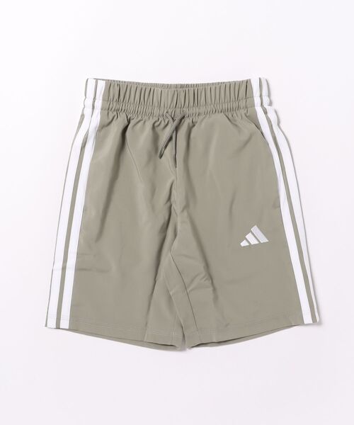 adidas（アディダス）の「adidas/アディダス K ESS 3ST ｳｰﾌﾞﾝｼｮｰﾂ キッズ ショーツ KRG90（その他パンツ・キッズ・グレー×ホワイト/ブラック×ホワイト・130cm/140cm/150cm/160cm）」の2枚目の写真