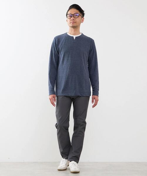 MEN'S MELROSE（メンズメルローズ）の「ドライナイロンシャンブレー 5ポケットパンツ（その他パンツ・メンズ・ブラック/グレー/ベージュ・3/2/5/4）」の11枚目の写真