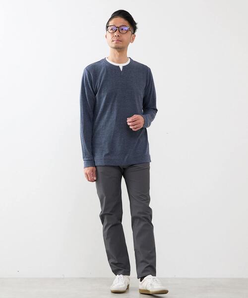 MEN'S MELROSE（メンズメルローズ）の「ドライナイロンシャンブレー 5ポケットパンツ（その他パンツ・メンズ・ブラック/グレー/ベージュ・3/2/5/4）」の12枚目の写真