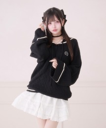 Pal elfy（パルエルフィー）の「チョーカー付きセーラーニット（ニット/セーター）」