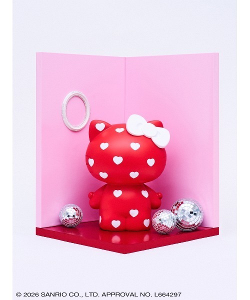 sanrio house（サンリオハウス）の「THE HELLO KITTY【pattern】9inch（フィギュア・レディース・シルバー/レッド/レインボー・F）」の2枚目の写真
