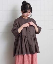 l'atelier du savon | _麻のころころボタンBL(シャツ/ブラウス)