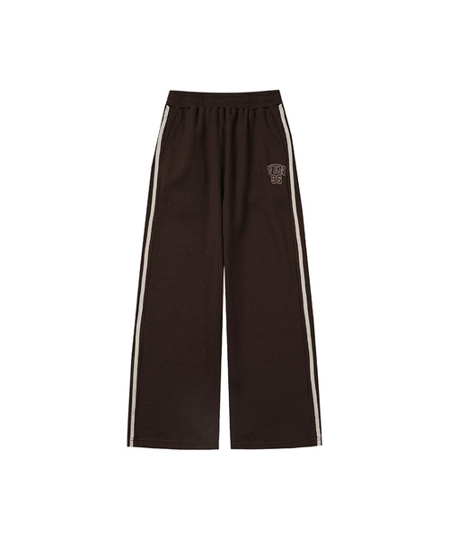 VENHIT(ベンヒット)の「VEN96 トラックワッフル配色パンツ_ブラウン(その他パンツ・レディース・ブラウン・MEDIUM/LARGE/X-LARGE)」の1枚目の写真