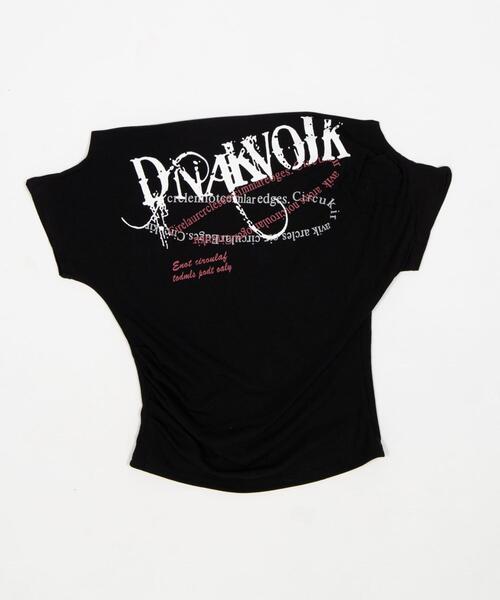 dispark(ディスパーク)の「DISPARK/ワンショルダーY2KグラフィックT(Tシャツ/カットソー・レディース・杢グレー/ブラック・FREE)」の14枚目の写真