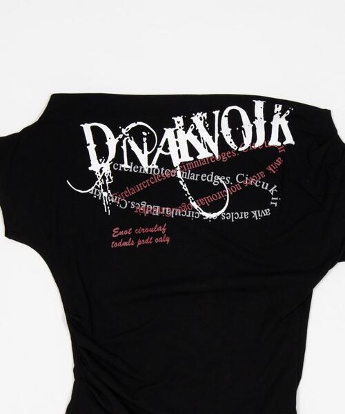 dispark(ディスパーク)の「DISPARK/ワンショルダーY2KグラフィックT(Tシャツ/カットソー・レディース・杢グレー/ブラック・FREE)」の17枚目の写真