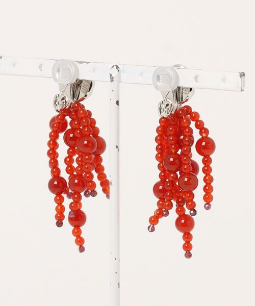 IRIS47(イリスフォーセブン)の「【IRIS 47】tarantella red agate earring/タランテラ レッドアゲート イヤリング(イヤリング・レディース・レッド系その他・FREE)」の5枚目の写真