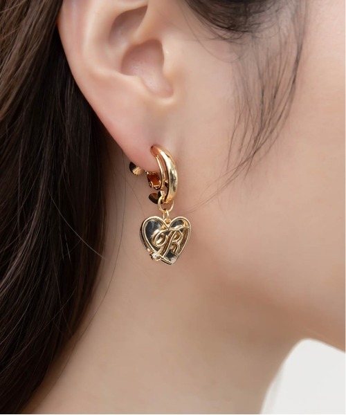 RANDA（ランダ）の「【Heart Collection】ハートフープイヤリング（イヤリング・レディース・シルバー/ゴールド・FREE）」の8枚目の写真