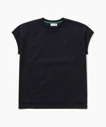 LACOSTE（ラコステ）の「【オンライン限定】LACOSTE ルーズフィット フレンチスリーブ サイドスリット クルーネックTシャツ（Tシャツ/カットソー）」