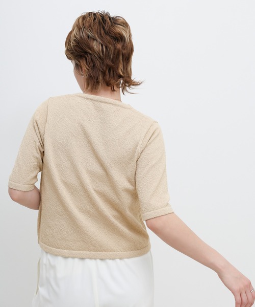 select MOCA(セレクトモカ)の「センターラインハーフスリーブサマーニット(ニット/セーター・レディース・ベージュ/グリーン/ブラック/ブラウン・FREE)」の16枚目の写真