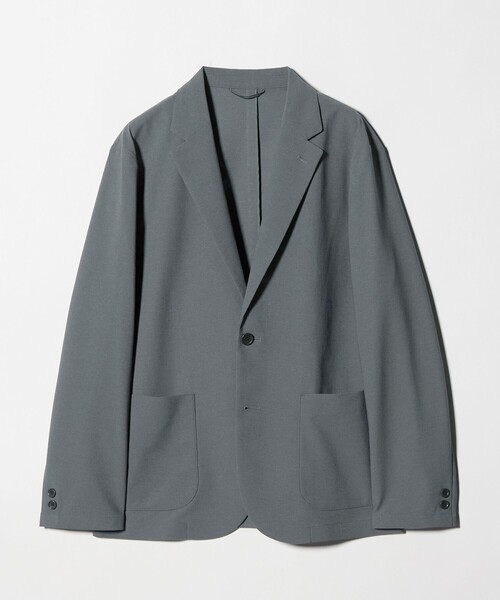 green label relaxing(グリーンレーベルリラクシング)の「ワープ ニット リラックス ジャケット -ストレッチ・吸水速乾-(テーラードジャケット・メンズ・ダークブラウン/ネイビー/グレー系・L/S/XL/M)」の7枚目の写真