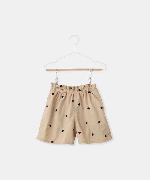 ROPE' PICNIC(ロペピクニック)の「【KIDS/キッズ】ハート刺しゅうナイロンキュロット(その他パンツ・キッズ・ベージュ/ブラック・150/140/130/120)」の14枚目の写真