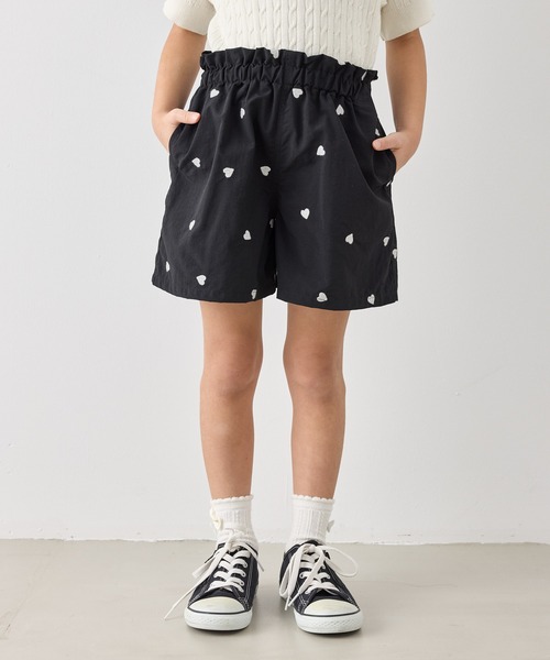 ROPE' PICNIC(ロペピクニック)の「【KIDS/キッズ】ハート刺しゅうナイロンキュロット(その他パンツ・キッズ・ベージュ/ブラック・150/140/130/120)」の22枚目の写真
