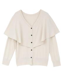 TIARA（ティアラ）の「Vネックケープニット（ニット/セーター）」