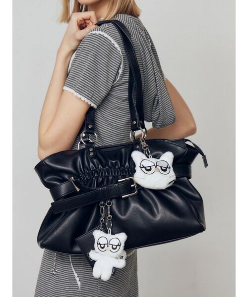 EMODA（エモダ）の「MOOA EMMA FACE MINI POUCH（ポーチ・レディース・ブラック/ホワイト・FREE）」の5枚目の写真