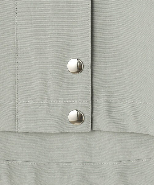 COMME CA Wardrobe（コムサワードローブ）の「キュプラ綿グログラン マウンテンパーカー（パーカー・レディース・カーキ/ネイビー/ホワイト系その他・FREE）」の4枚目の写真