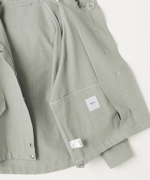 COMME CA Wardrobe（コムサワードローブ）の「キュプラ綿グログラン マウンテンパーカー（パーカー・レディース・カーキ/ネイビー/ホワイト系その他・FREE）」の5枚目の写真