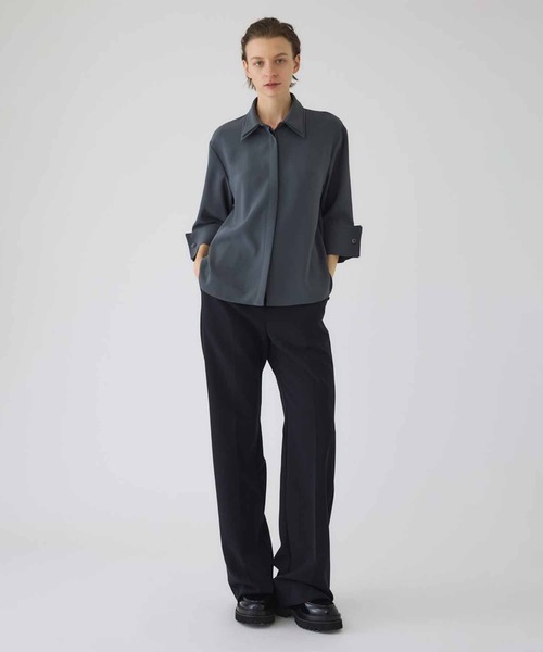 RIM.ARK(リムアーク)の「【RIM.ARK/リムアーク】W-collar classical blouse/ダブルカラークラシカルブラウス(シャツ/ブラウス・レディース・グレー/オフホワイト・FREE)」の6枚目の写真