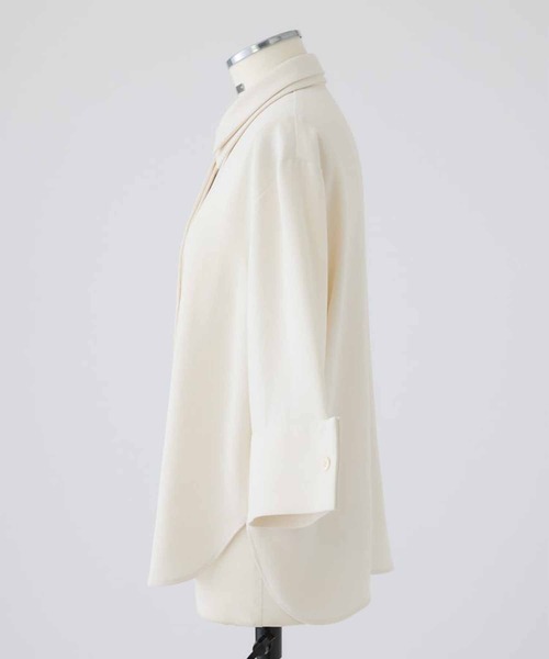RIM.ARK(リムアーク)の「【RIM.ARK/リムアーク】W-collar classical blouse/ダブルカラークラシカルブラウス(シャツ/ブラウス・レディース・グレー/オフホワイト・FREE)」の10枚目の写真