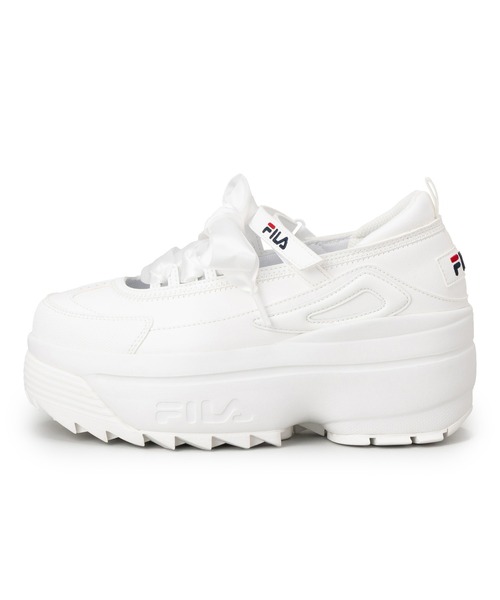 FILA(フィラ)の「FILA フィラ 厚底スニーカー DISRUPTOR WEDGE BALLET ディスラプター ウェッジ バレエ FM0101978014/FM0101978100/FM0102097015(スニーカー・レディース・ブラック/ブラック系その他/ホワイト・23.0cm/23.5cm/24.0cm/24.5cm/25.0cm)」の10枚目の写真