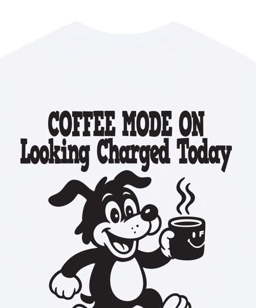 GRAVER（グレーバー）の「[ユニセックス]COFFEE DOG 半袖Tシャツ_2カラー（Tシャツ/カットソー・レディース・ライトグレー/ブラック/ホワイト・LARGE/MEDIUM/SMALL/X-LARGE）」の8枚目の写真