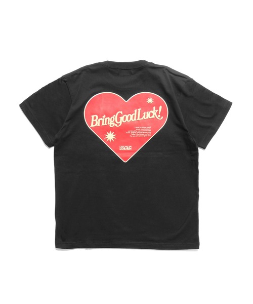 BGL(ビージーエル)の「RETRO HEART TEE / ハートロゴ / パフプリント / 3Dプリント / 発泡プリント 半袖Tシャツ(Tシャツ/カットソー・レディース・ブラック/パープル/ホワイト・L/M/S)」の15枚目の写真