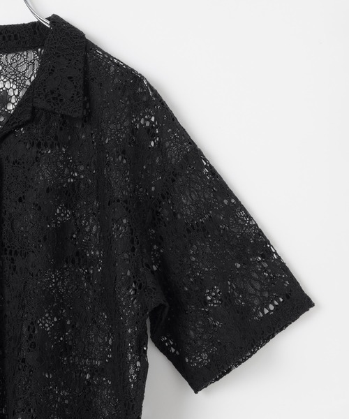 PAGEBOY(ページボーイ)の「クロスレースカイキンシャツ(シャツ/ブラウス・レディース・ネイビー/ブラック/オフホワイト/プラム・FREE)」の16枚目の写真