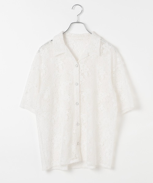 PAGEBOY(ページボーイ)の「クロスレースカイキンシャツ(シャツ/ブラウス・レディース・ネイビー/ブラック/オフホワイト/プラム・FREE)」の19枚目の写真