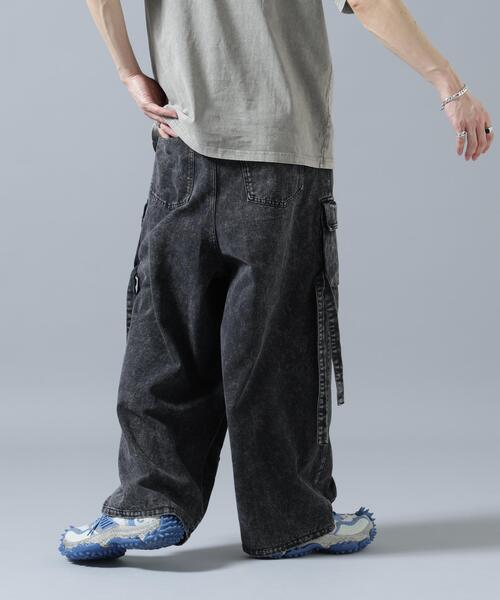 DANKE SCHON(ダンケシェーン)の「【WEB&DEPOT限定】DankeSchon/ダンケシェーン/MULTI POCKET DENIM CARGO PANTS(デニムパンツ・メンズ・ブラック/グレー/ホワイト・M/S/L)」の12枚目の写真