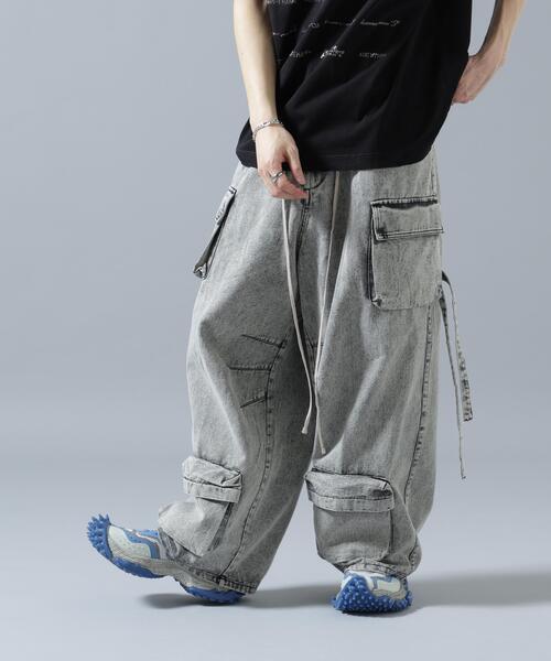 DANKE SCHON(ダンケシェーン)の「【WEB&DEPOT限定】DankeSchon/ダンケシェーン/MULTI POCKET DENIM CARGO PANTS(デニムパンツ・メンズ・ブラック/グレー/ホワイト・M/S/L)」の13枚目の写真