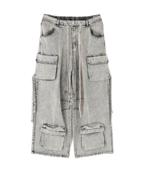 DANKE SCHON(ダンケシェーン)の「【WEB&DEPOT限定】DankeSchon/ダンケシェーン/MULTI POCKET DENIM CARGO PANTS(デニムパンツ・メンズ・ブラック/グレー/ホワイト・M/S/L)」の18枚目の写真