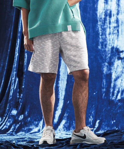 ANGENEHM(アンゲネーム)の「mp14889- Jacquard Cutsew Relax Shorts ショートパンツ(AG06-007scg)(その他パンツ・メンズ・ブラック/ライトグレー・L/M/S)」の2枚目の写真