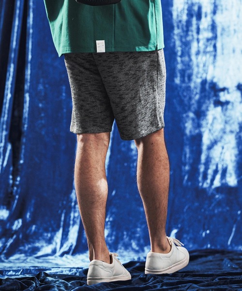 ANGENEHM(アンゲネーム)の「mp14889- Jacquard Cutsew Relax Shorts ショートパンツ(AG06-007scg)(その他パンツ・メンズ・ブラック/ライトグレー・L/M/S)」の5枚目の写真