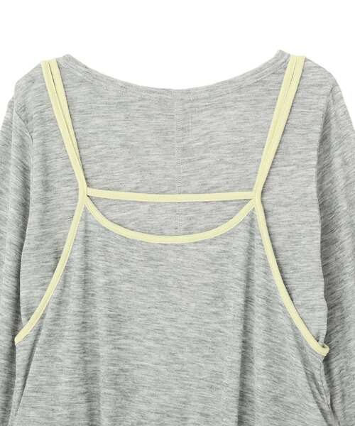 CRAFT STANDARD BOUTIQUE(クラフトスタンダードブティック)の「パイピングレイヤードバルーンプルオーバー(Tシャツ/カットソー・レディース・杢グレー/オフホワイト・FREE)」の20枚目の写真