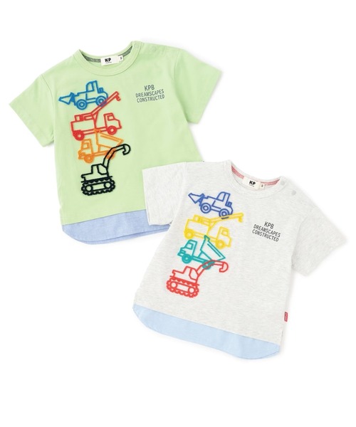 KP BOY（ケーピーボーイ）の「働く車 半袖Tシャツ（Tシャツ/カットソー・キッズ・カーキ/オートミール・80ｃｍ/90cm/100cm/110cm/120cm/130cm）」の9枚目の写真