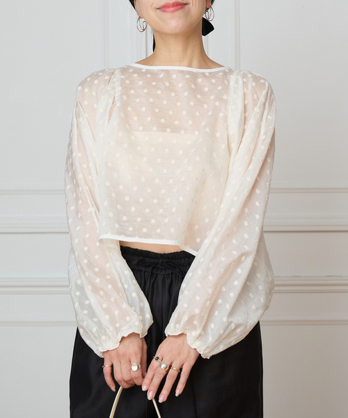 IENA LA BOUCLE Flower ドットブラウス（シャツ/ブラウス）｜IENA LA