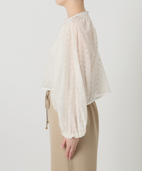 IENA LA BOUCLE（イエナラブークル）の「IENA LA BOUCLE Flower ドットブラウス（シャツ/ブラウス・レディース・ホワイト・FREE）」の8枚目の写真