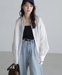 FREE'S MART | ◇シアーストライプオーバーシャツ(シャツ/ブラウス)