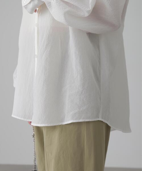 FREE'S MART（フリーズマート）の「◇シアーストライプオーバーシャツ（シャツ/ブラウス・レディース・ブルー系その他/ベージュ系その他/ホワイト系その他・FREE）」の19枚目の写真