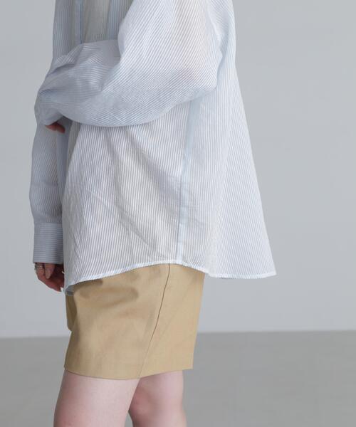 FREE'S MART（フリーズマート）の「◇シアーストライプオーバーシャツ（シャツ/ブラウス・レディース・ブルー系その他/ベージュ系その他/ホワイト系その他・FREE）」の9枚目の写真