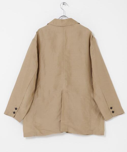 FORK&SPOON（フォークアンドスプーン）の「FORK&SPOON　ラミーブレンドビッグジャケット（その他アウター・レディース・ブラック/ベージュ・1）」の17枚目の写真