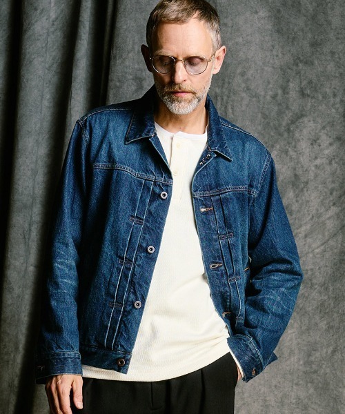 wjk(ダヴルジェイケイ)の「mj11528- denim jacket type1 (used) デニムジャケット(2092 dn91j)(デニムジャケット・メンズ・チャコールグレー/インディゴブルー・S/M/L/XL)」の3枚目の写真